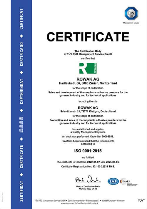 ROWAK AG ISO 9001_EN_2022-2025